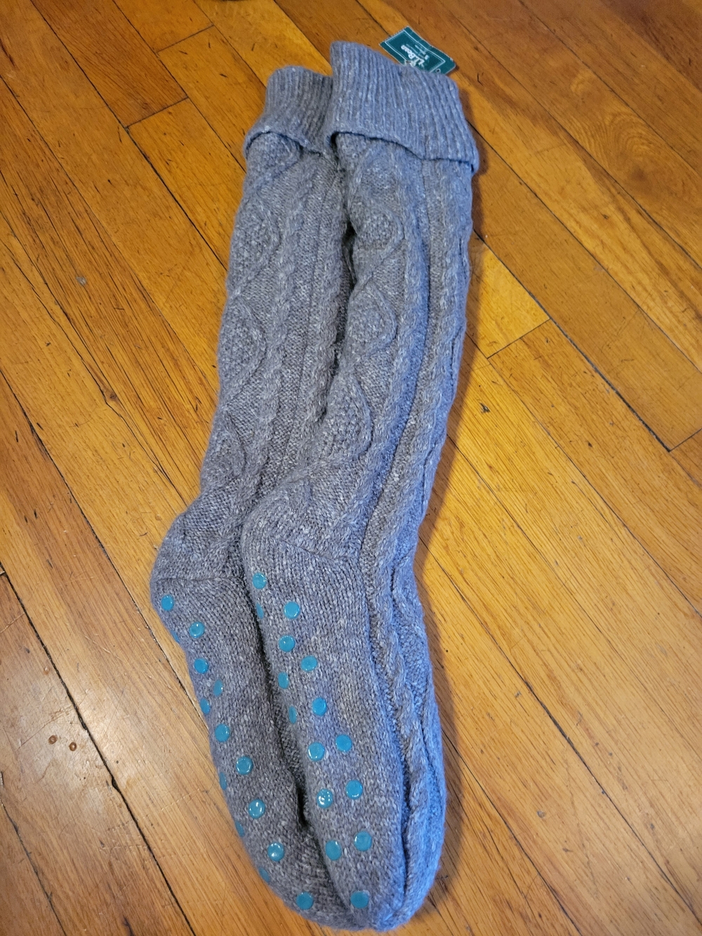 LL Bean Fire Side Lined Gripper Socks